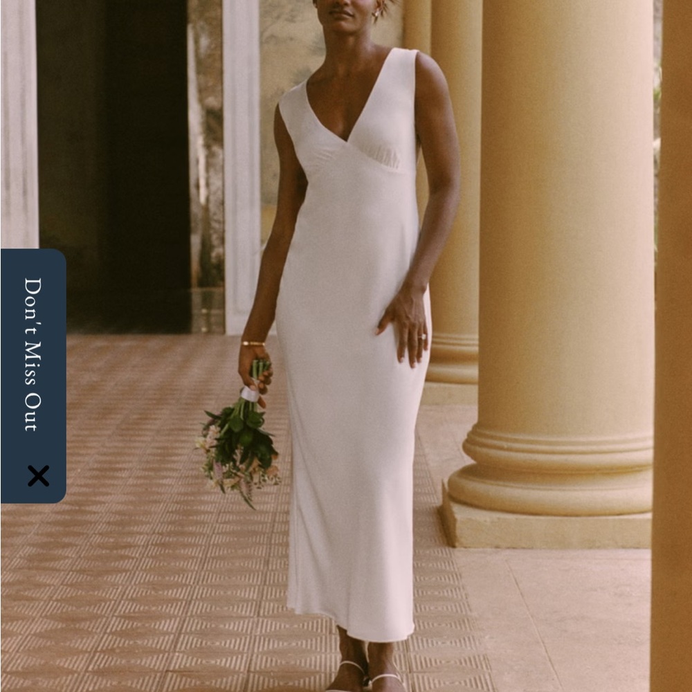 Abercrombie Plunge Cowl Back Maxi Dress